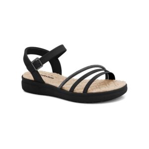 Comfortflex glitter sandal flat